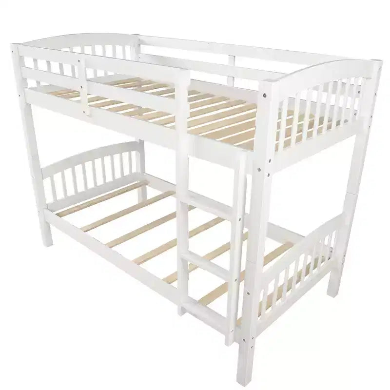 Letto a castello in legno bianco per 2 persone