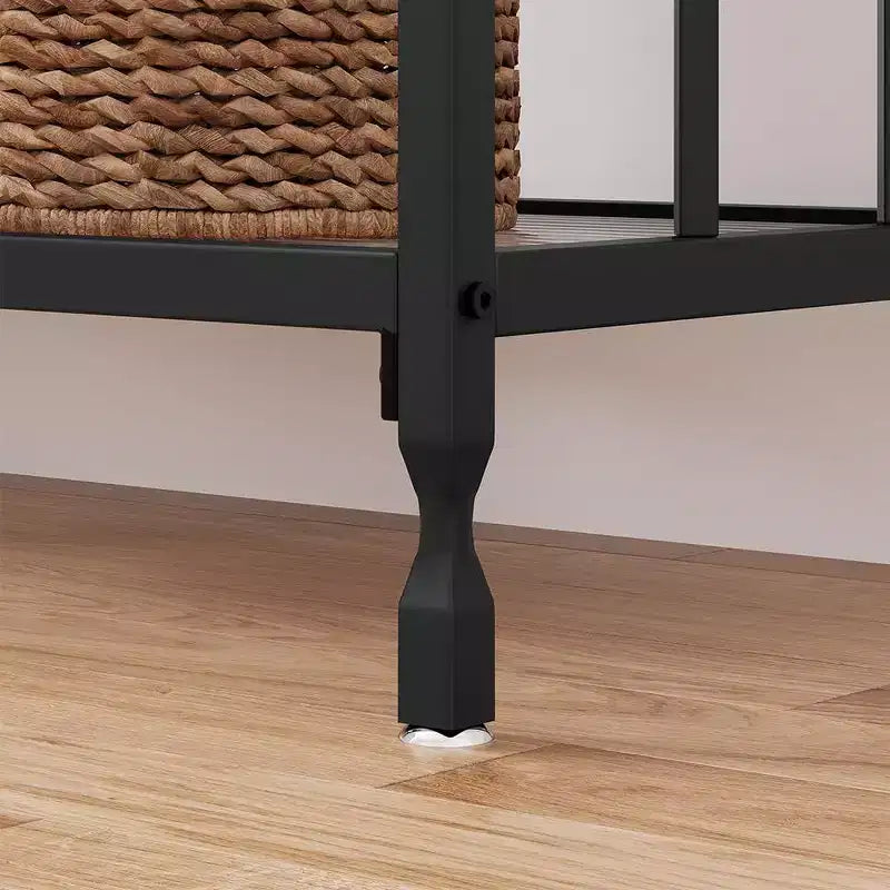 Consolle Sottile con Ripiano Portaoggetti, Stile Industriale – Grigio / Colore Retrò, Uso Singolo
