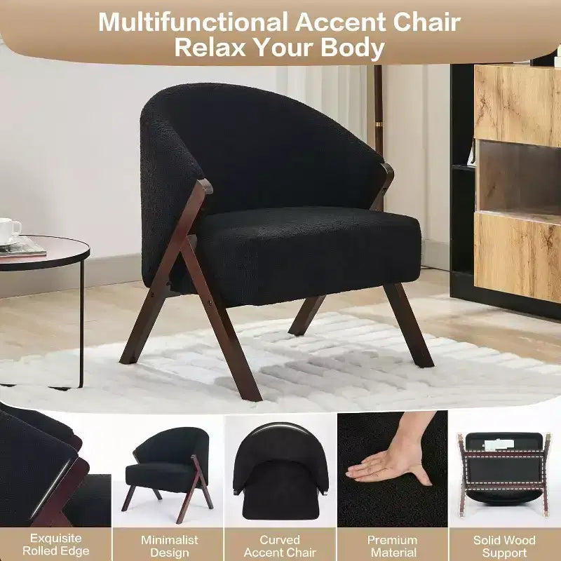 Poltrona – Senza braccioli, Monoposto, Beige / Nero / Marrone / Grigio