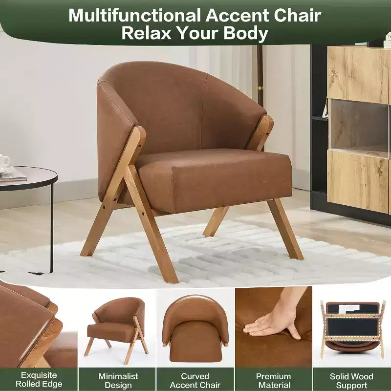 Poltrona – Senza braccioli, Monoposto, Beige / Nero / Marrone / Grigio