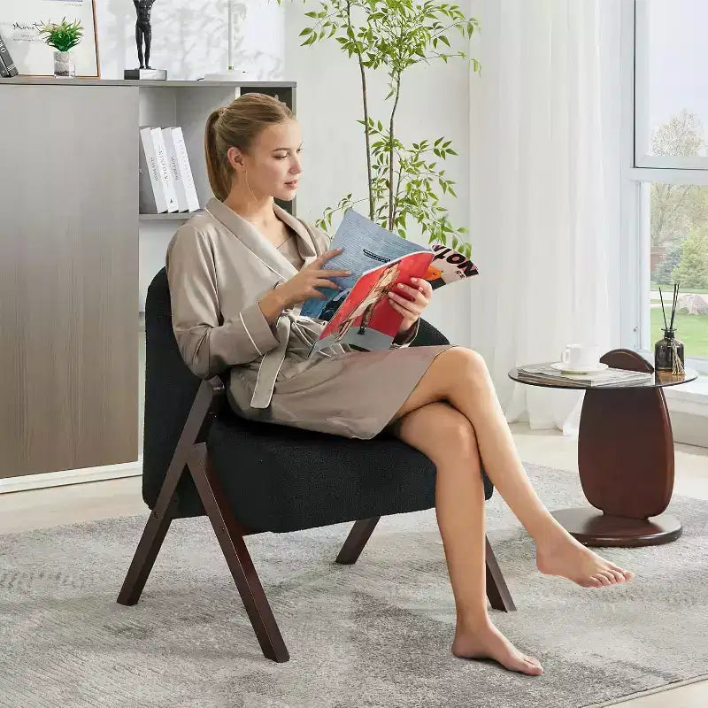 Poltrona – Senza braccioli, Monoposto, Beige / Nero / Marrone / Grigio