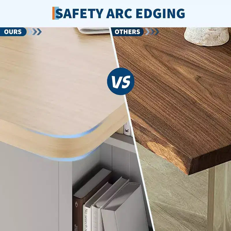 Tavolo da pranzo pieghevole con contenitore, noce / bianco+legno, 4 posti