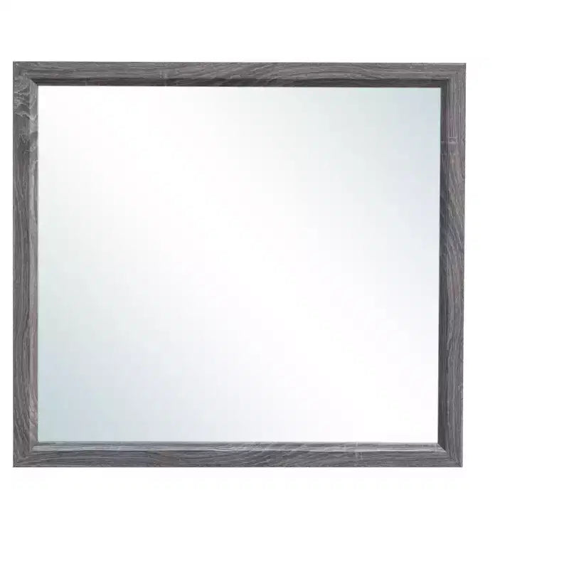 HomeRoots 35 Dark Gray Wood Framed Accent Mirror
