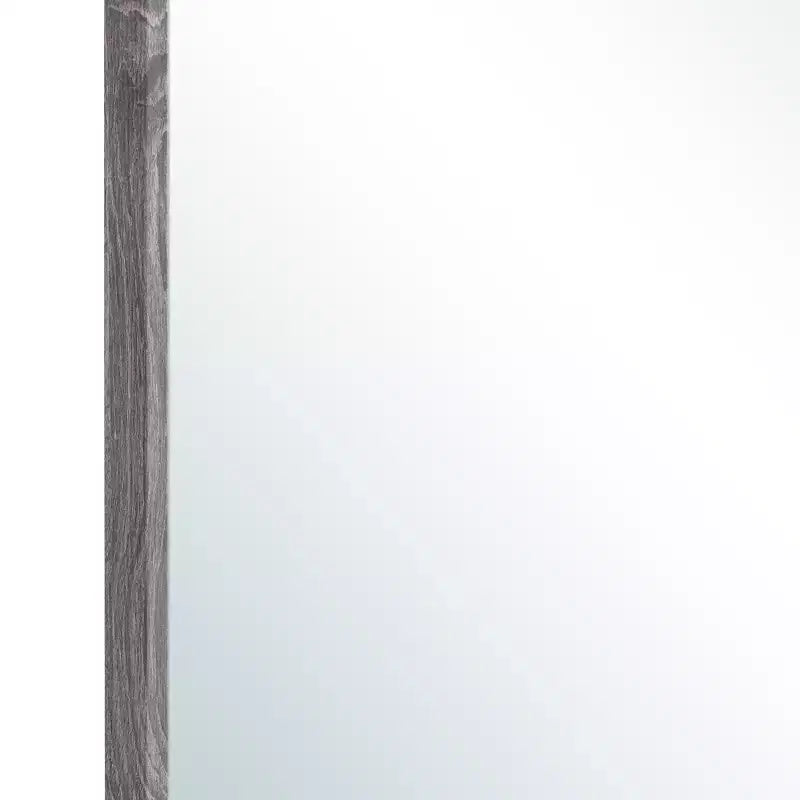 Specchio da Parete con Cornice in Legno Nera Rettangolare