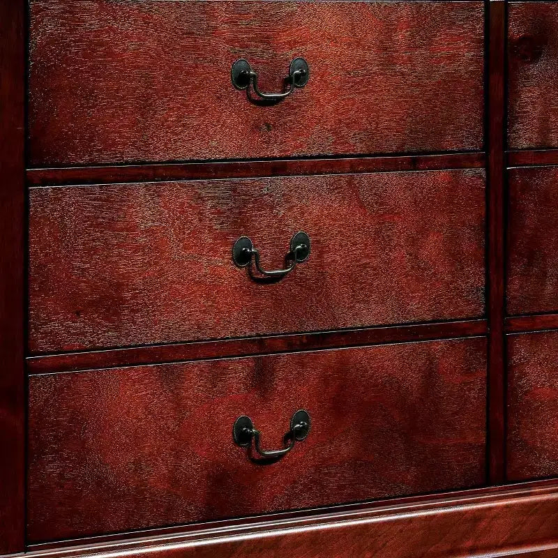 Comodino tradizionale in legno a 2 cassetti color espresso