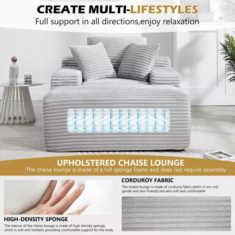 Divano-futon da pavimento oversize in velluto con cuscini – 2 posti, vari colori