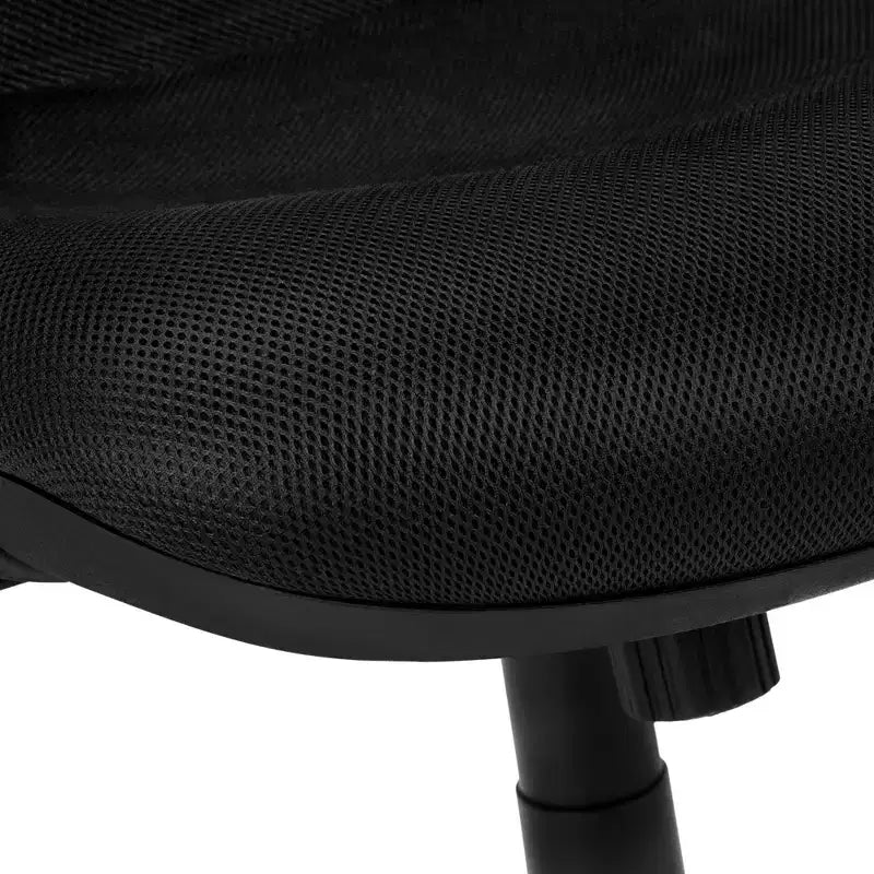 Sedia da ufficio ergonomica regolabile con schienale in rete nera - 1 posto