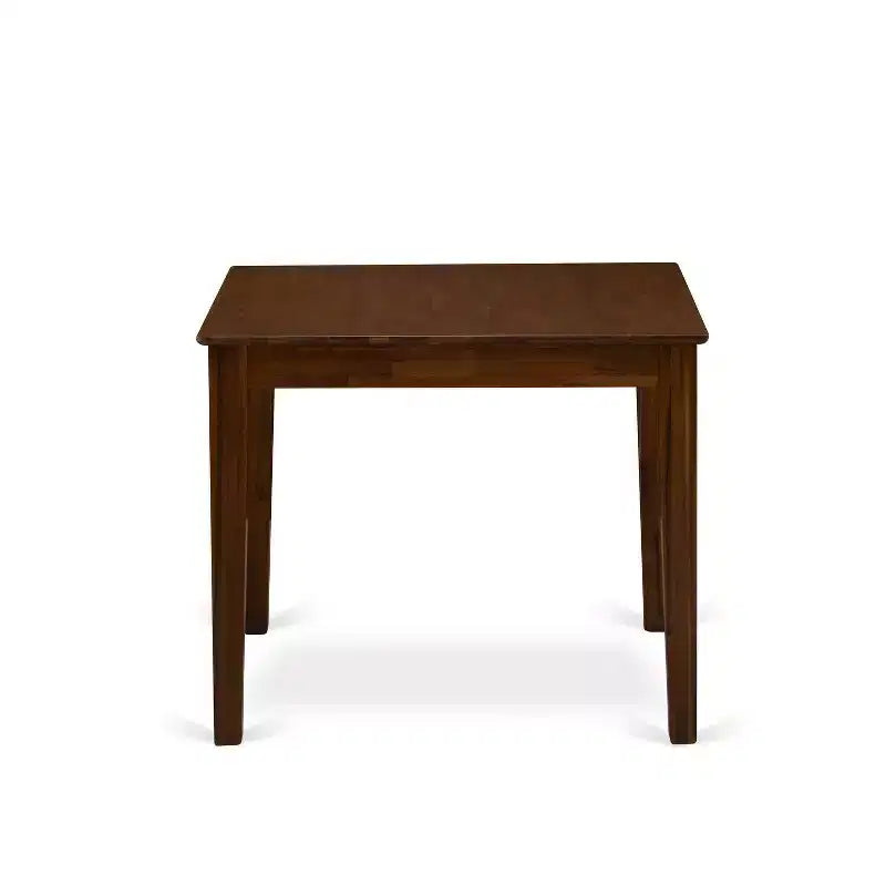Set da pranzo rettangolare noce marrone da 3 pezzi, 2 posti