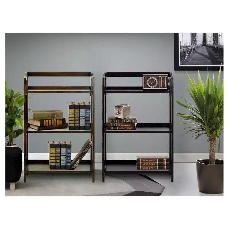 Libreria Naturale Pieghevole a 3 Ripiani