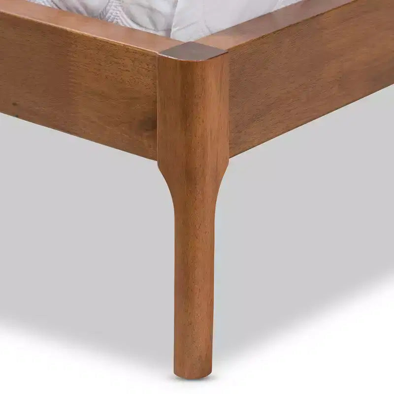 Letto a piattaforma trapuntato Beige Wingback – Moderno di metà secolo, Matrimoniale/King, 1-2 persone