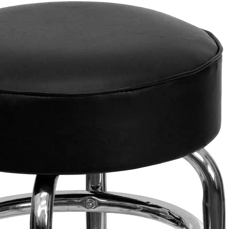 Sgabello da bar Flash Furniture Double Ring cromato