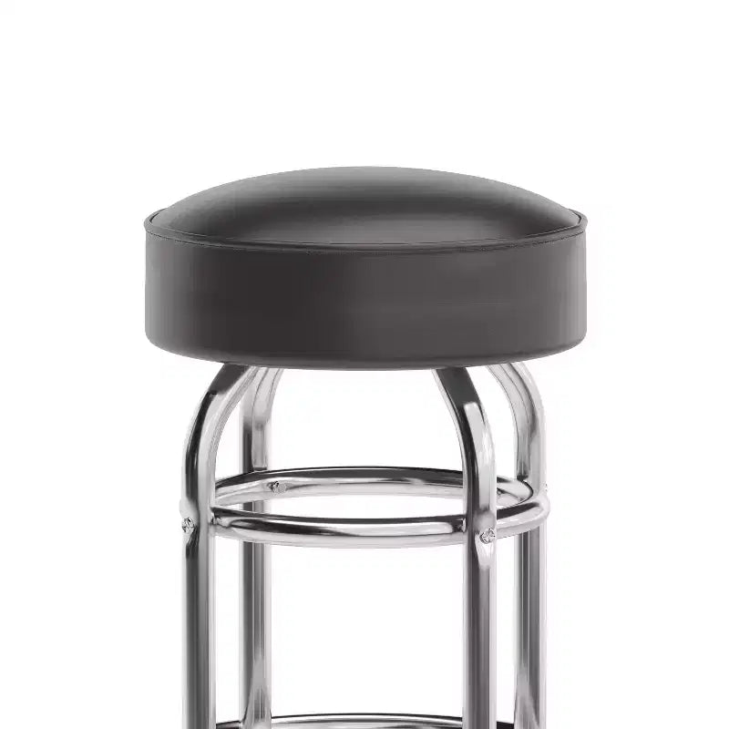 Sgabello da bar Flash Furniture Double Ring cromato