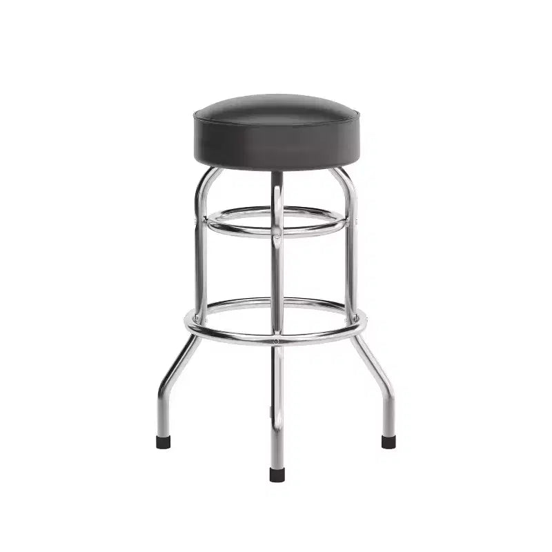 Sgabello da bar Flash Furniture Double Ring cromato