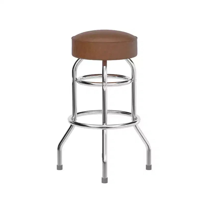 Sgabello da bar Flash Furniture Double Ring cromato