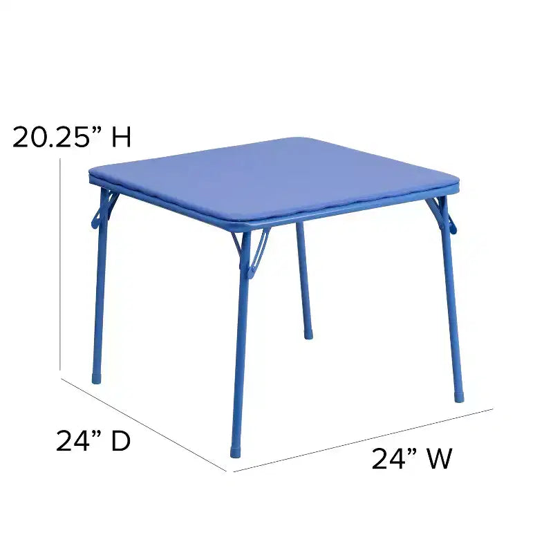 Tavolo pieghevole per bambini con 4 sedie – Nero / Blu / Grigio / Blu navy / Stampato / Marrone chiaro / Bianco
