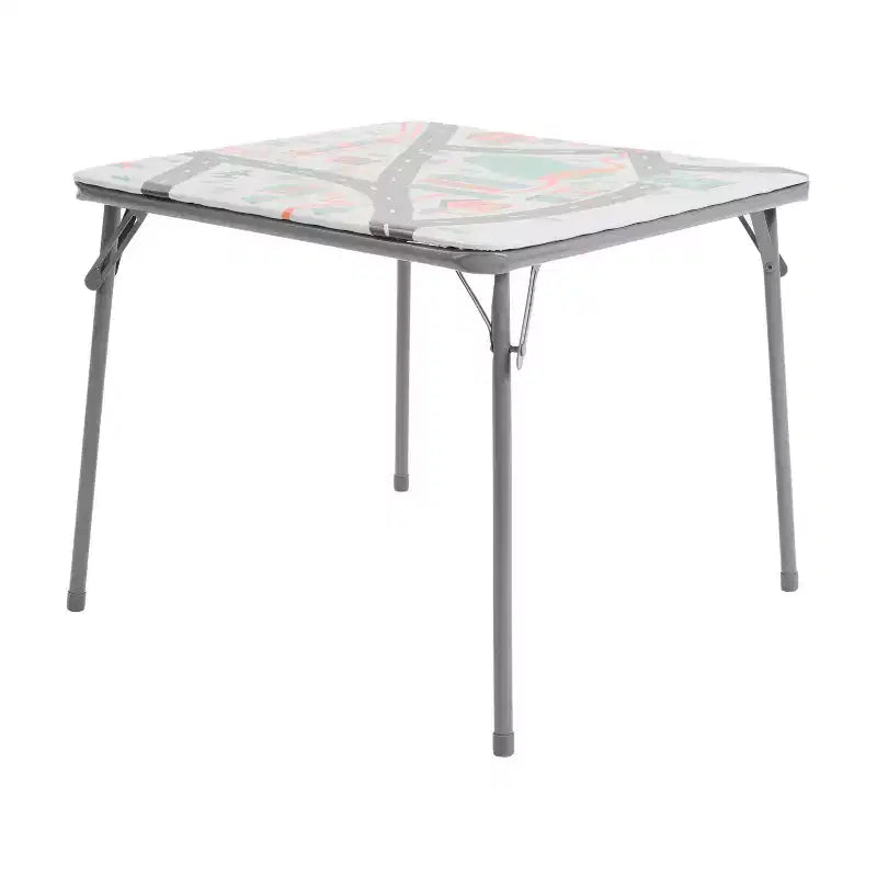 Tavolo pieghevole per bambini con 4 sedie – Nero / Blu / Grigio / Blu navy / Stampato / Marrone chiaro / Bianco