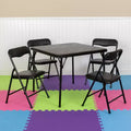 Tavolo pieghevole per bambini con 4 sedie – Nero / Blu / Grigio / Blu navy / Stampato / Marrone chiaro / Bianco