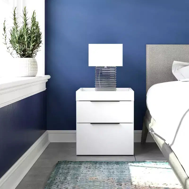 Comodino moderno Carter a due cassetti - Eco Dream