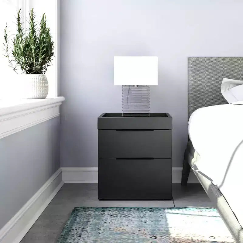 Comodino moderno Carter a due cassetti - Eco Dream