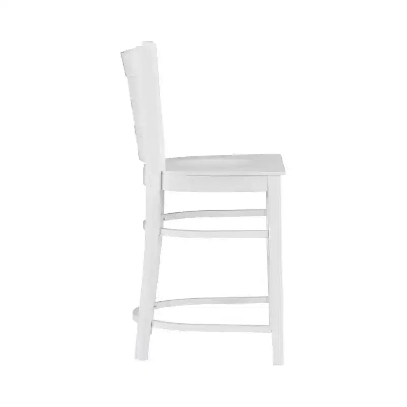 Sgabelli da bar altezza bancone, bianco/bianco sporco/blu navy, senza braccioli, set da 2